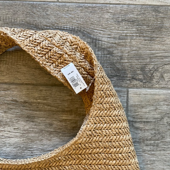 ❤️ GAP SLOUCHY STRAW TOTE BAG PURSE NEW - Picture 2 of 4